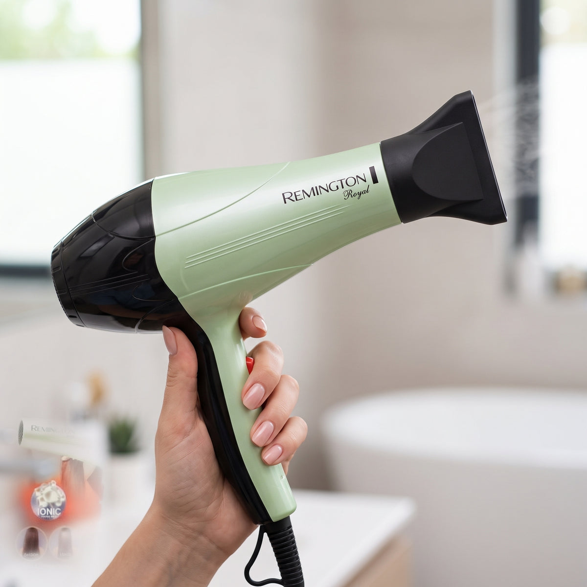 Remington Professional Hair Dryer | Model D-6006  | Ionic Technology | Multiple Heat & Speed Settings | Cool Shot | Concentrator & Diffuser | 5000W